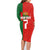 Custom Portugal Football 2024 Go Champion Family Matching Long Sleeve Bodycon Dress and Hawaiian Shirt - Wonder Print Shop