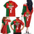 Custom Portugal Football 2024 Go Champion Family Matching Off The Shoulder Long Sleeve Dress and Hawaiian Shirt - Wonder Print Shop