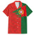 Custom Portugal Football 2024 Go Champion Family Matching Off The Shoulder Long Sleeve Dress and Hawaiian Shirt - Wonder Print Shop