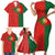 Custom Portugal Football 2024 Go Champion Family Matching Short Sleeve Bodycon Dress and Hawaiian Shirt - Wonder Print Shop