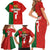 Custom Portugal Football 2024 Go Champion Family Matching Short Sleeve Bodycon Dress and Hawaiian Shirt - Wonder Print Shop