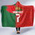 Custom Portugal Football 2024 Go Champion Hooded Blanket