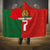 Custom Portugal Football 2024 Go Champion Hooded Blanket