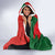 Custom Portugal Football 2024 Go Champion Hooded Blanket