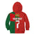 Custom Portugal Football 2024 Go Champion Kid Hoodie - Wonder Print Shop