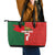 Custom Portugal Football 2024 Go Champion Leather Tote Bag - Wonder Print Shop