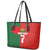 Custom Portugal Football 2024 Go Champion Leather Tote Bag - Wonder Print Shop