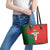 Custom Portugal Football 2024 Go Champion Leather Tote Bag - Wonder Print Shop