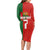 Custom Portugal Football 2024 Go Champion Long Sleeve Bodycon Dress - Wonder Print Shop