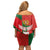 Custom Portugal Football 2024 Go Champion Off Shoulder Short Dress - Wonder Print Shop