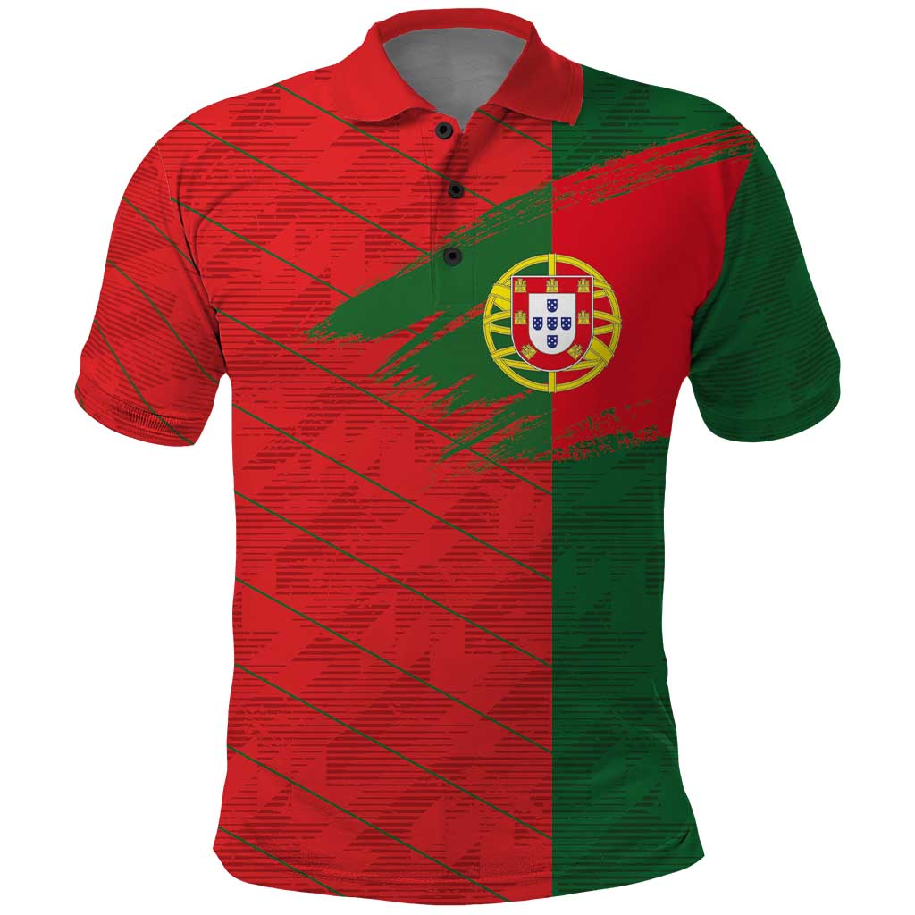 Custom Portugal Football 2024 Go Champion Polo Shirt - Wonder Print Shop