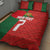 Custom Portugal Football 2024 Go Champion Quilt Bed Set - Wonder Print Shop