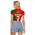 Custom Portugal Football 2024 Go Champion Raglan Cropped T Shirt - Wonder Print Shop