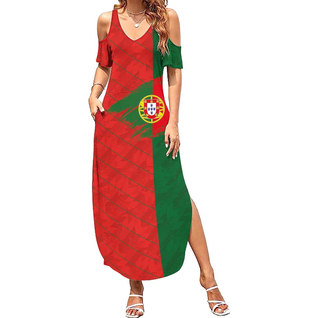 Custom Portugal Football 2024 Go Champion Summer Maxi Dress - Wonder Print Shop