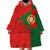 Custom Portugal Football 2024 Go Champion Wearable Blanket Hoodie - Wonder Print Shop