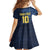 Custom Scotland Football 2024 Go Champion Family Matching Off Shoulder Short Dress and Hawaiian Shirt - Wonder Print Shop