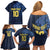 Custom Scotland Football 2024 Go Champion Family Matching Off Shoulder Short Dress and Hawaiian Shirt - Wonder Print Shop