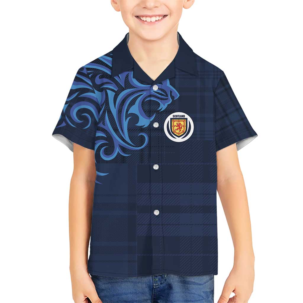 Custom Scotland Football 2024 Go Champion Kid Hawaiian Shirt - Wonder Print Shop