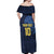 Custom Scotland Football 2024 Go Champion Off Shoulder Maxi Dress - Wonder Print Shop