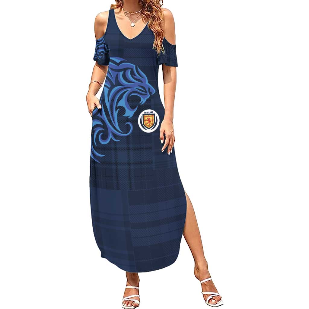 Custom Scotland Football 2024 Go Champion Summer Maxi Dress