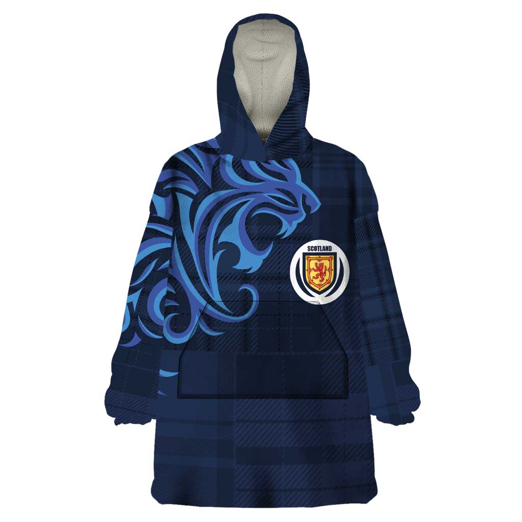 Custom Scotland Football 2024 Go Champion Wearable Blanket Hoodie