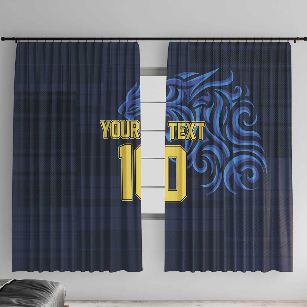 Custom Scotland Football 2024 Go Champion Window Curtain