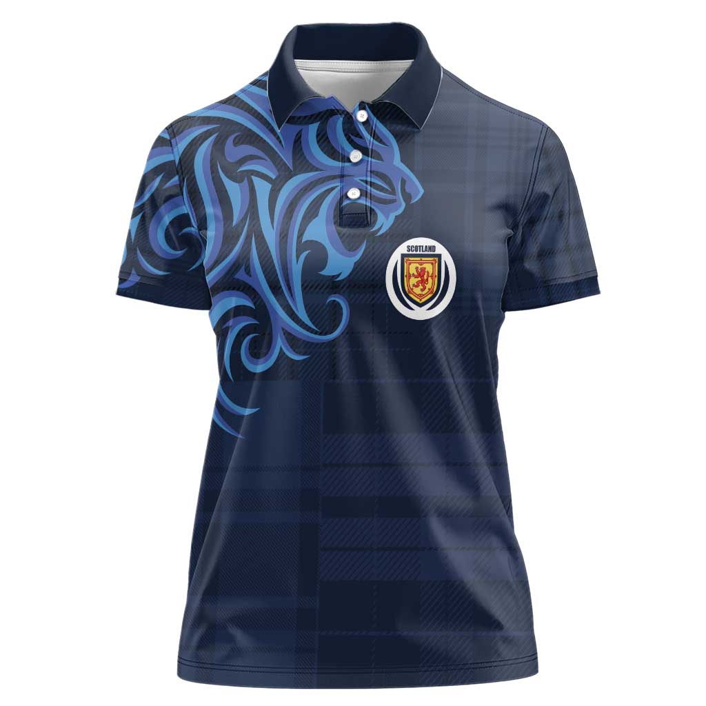 Custom Scotland Football 2024 Go Champion Women Polo Shirt