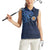 Custom Scotland Football 2024 Go Champion Women Sleeveless Polo Shirt