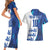 Custom England Football 2024 Go Champion Couples Matching Short Sleeve Bodycon Dress and Hawaiian Shirt - Wonder Print Shop