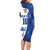 Custom England Football 2024 Go Champion Family Matching Long Sleeve Bodycon Dress and Hawaiian Shirt - Wonder Print Shop