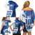 Custom England Football 2024 Go Champion Family Matching Off Shoulder Short Dress and Hawaiian Shirt - Wonder Print Shop