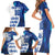 Custom England Football 2024 Go Champion Family Matching Short Sleeve Bodycon Dress and Hawaiian Shirt - Wonder Print Shop