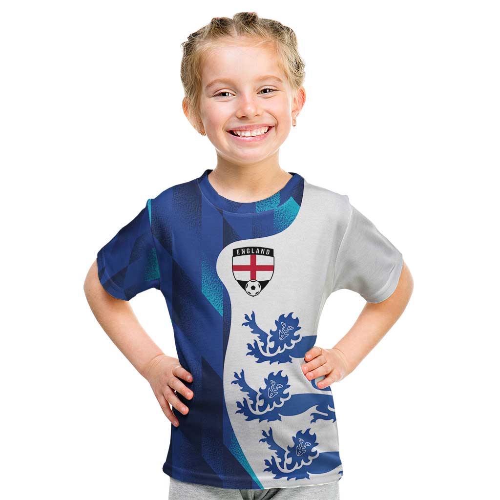 Custom England Football 2024 Go Champion Kid T Shirt - Wonder Print Shop