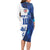 Custom England Football 2024 Go Champion Long Sleeve Bodycon Dress - Wonder Print Shop