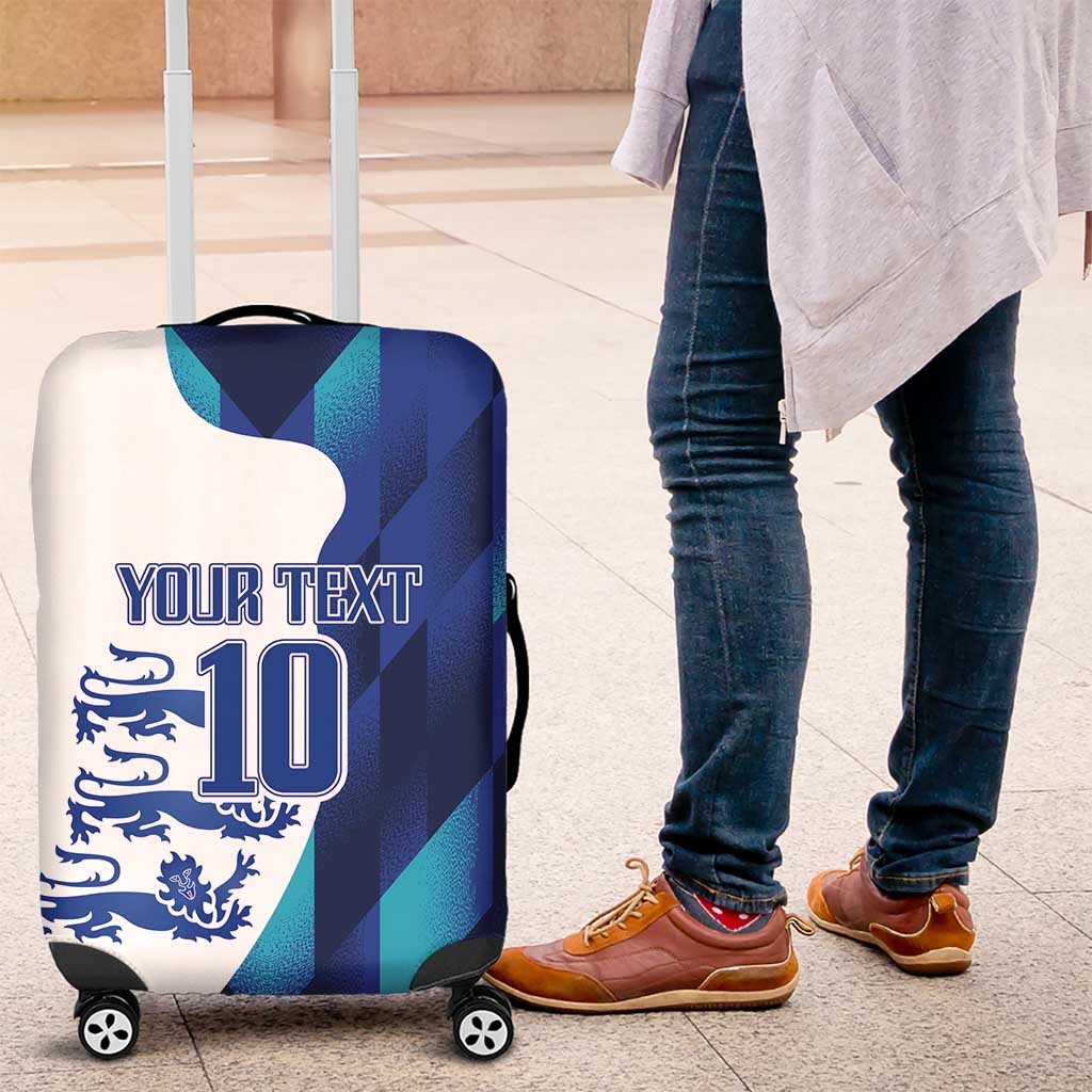 Custom England Football 2024 Go Champion Luggage Cover - Wonder Print Shop