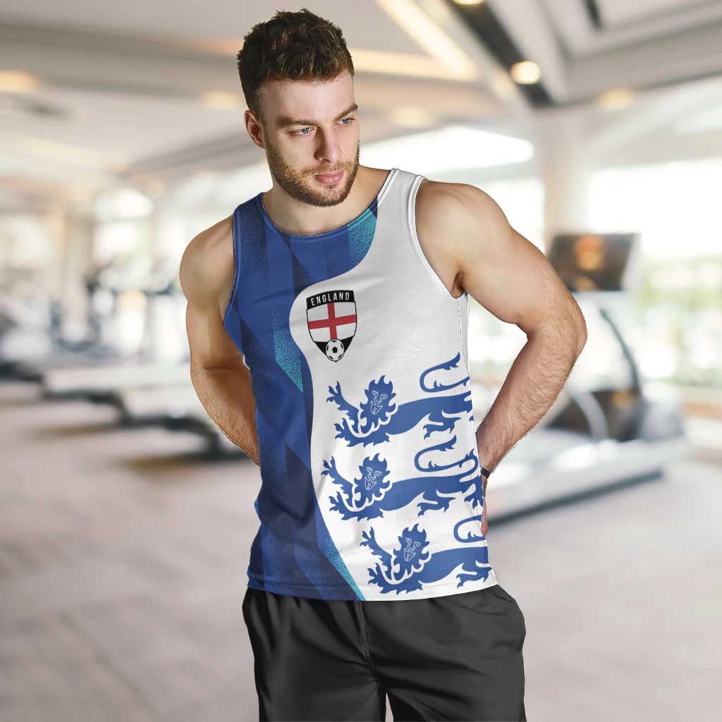 Custom England Football 2024 Go Champion Men Tank Top - Wonder Print Shop