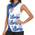 Custom England Football 2024 Go Champion Women Sleeveless Polo Shirt