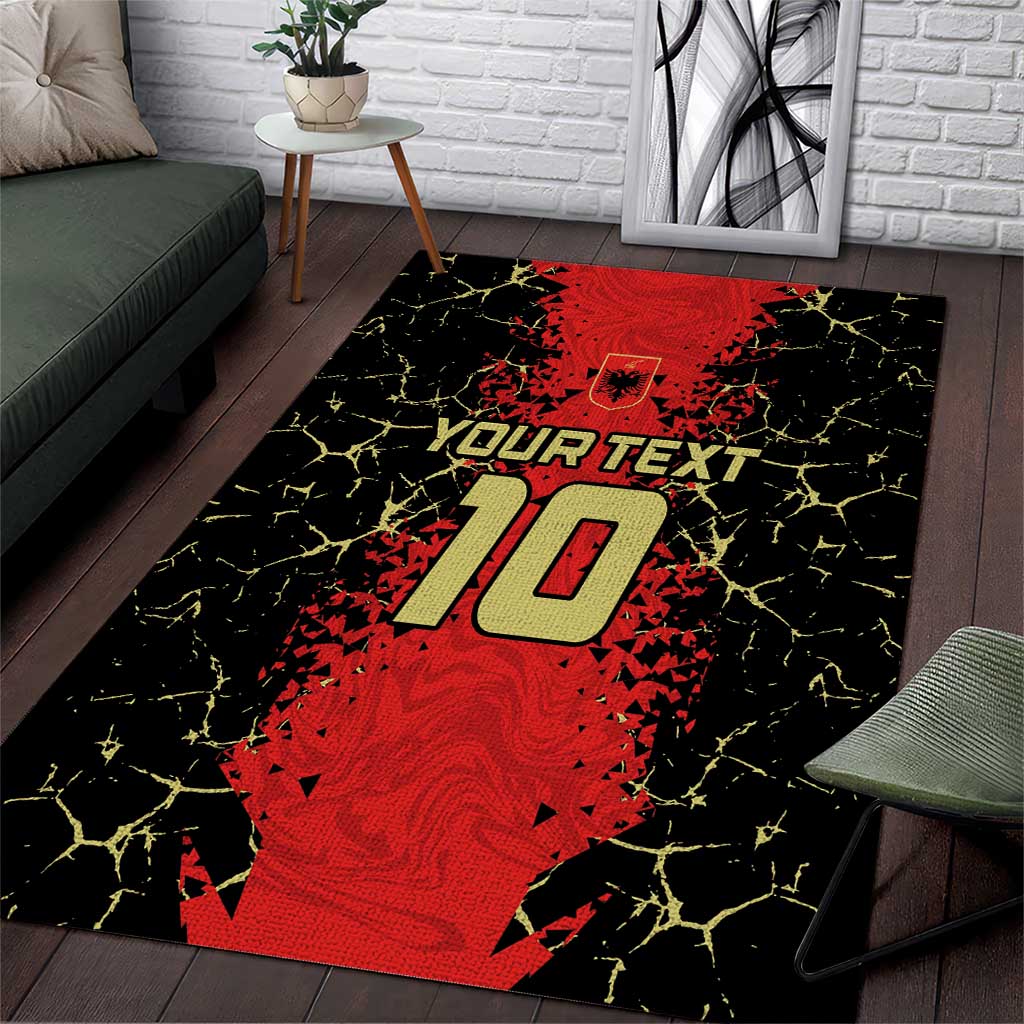 Custom Albania Football 2024 Go Champion Area Rug - Wonder Print Shop