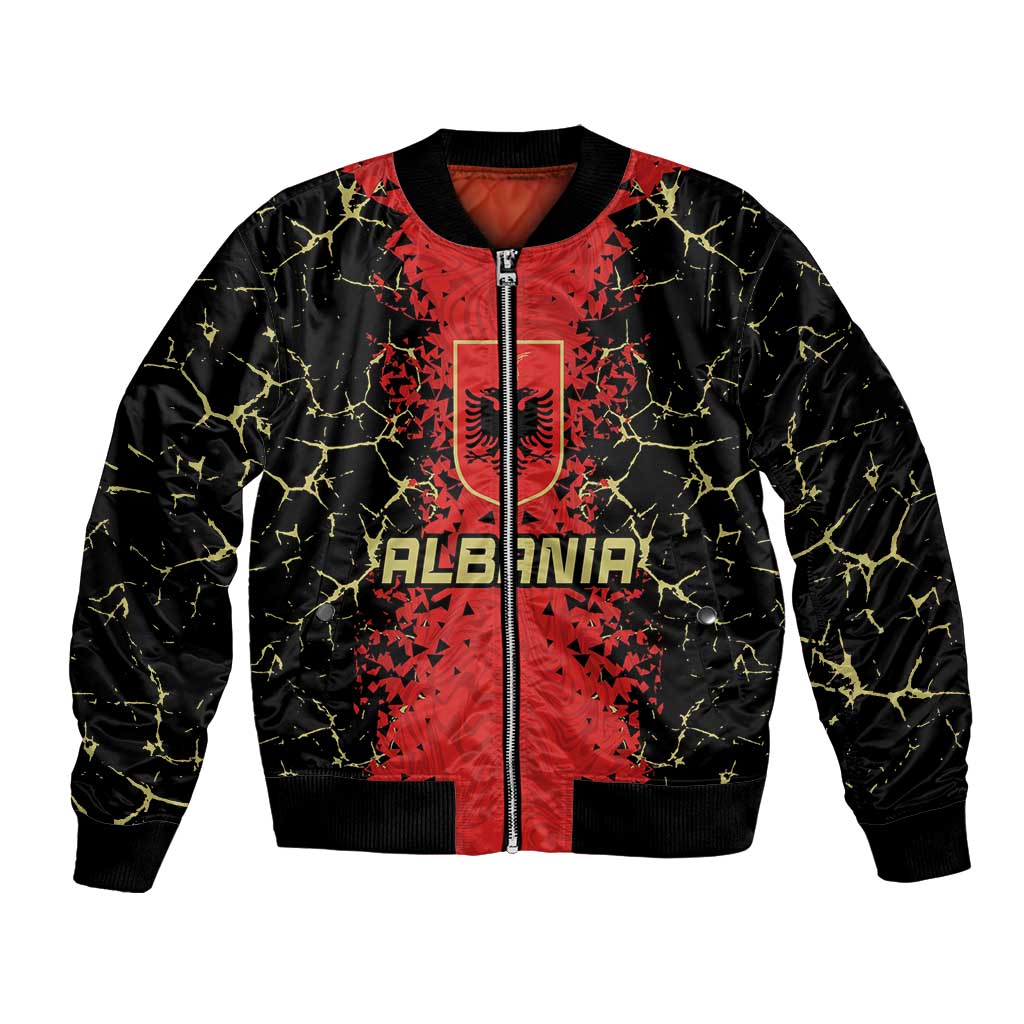 Custom Albania Football 2024 Go Champion Bomber Jacket - Wonder Print Shop