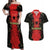 Custom Albania Football 2024 Go Champion Couples Matching Off Shoulder Maxi Dress and Hawaiian Shirt - Wonder Print Shop