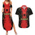 Custom Albania Football 2024 Go Champion Couples Matching Summer Maxi Dress and Hawaiian Shirt - Wonder Print Shop