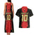 Custom Albania Football 2024 Go Champion Couples Matching Tank Maxi Dress and Hawaiian Shirt - Wonder Print Shop