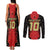 Custom Albania Football 2024 Go Champion Couples Matching Tank Maxi Dress and Long Sleeve Button Shirt - Wonder Print Shop