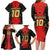 Custom Albania Football 2024 Go Champion Family Matching Long Sleeve Bodycon Dress and Hawaiian Shirt - Wonder Print Shop