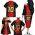 Custom Albania Football 2024 Go Champion Family Matching Off The Shoulder Long Sleeve Dress and Hawaiian Shirt - Wonder Print Shop