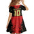 Custom Albania Football 2024 Go Champion Family Matching Off Shoulder Short Dress and Hawaiian Shirt - Wonder Print Shop