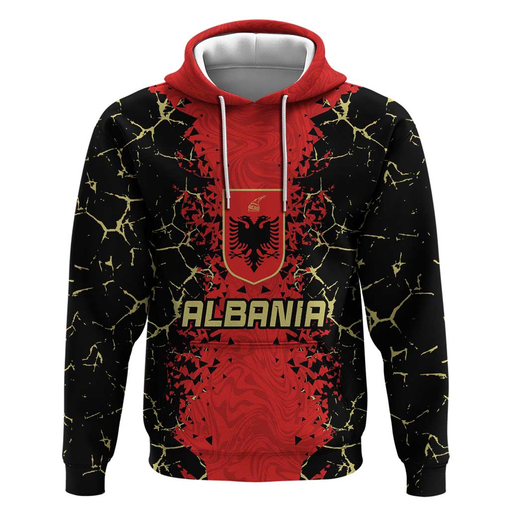 Custom Albania Football 2024 Go Champion Hoodie - Wonder Print Shop