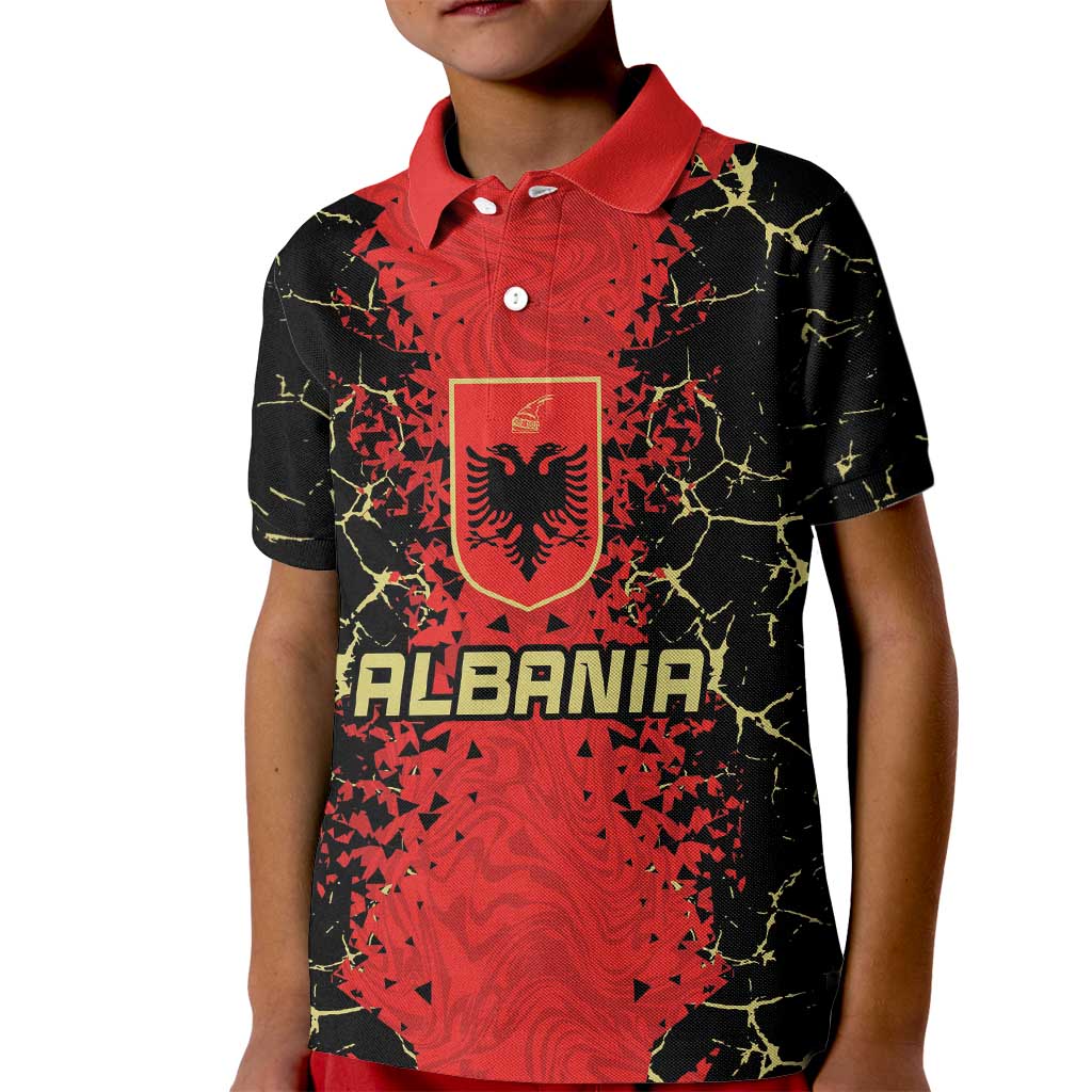 Custom Albania Football 2024 Go Champion Kid Polo Shirt - Wonder Print Shop