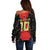 Custom Albania Football 2024 Go Champion Off Shoulder Sweater - Wonder Print Shop