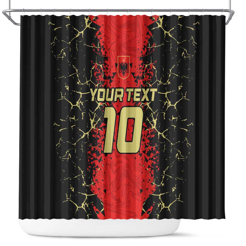 Custom Albania Football 2024 Go Champion Shower Curtain